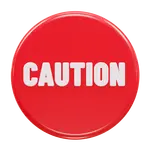Red caution Button