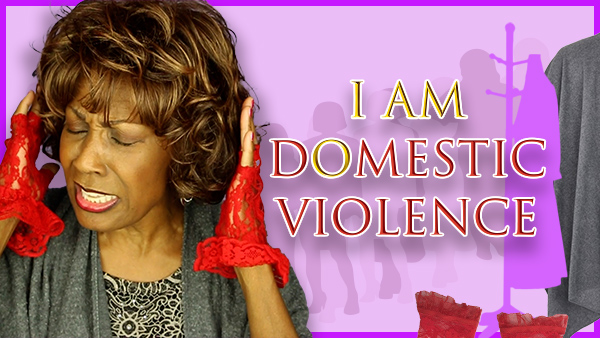 I Am Domestic Violence Button