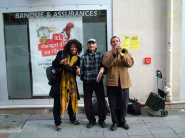 Wambui Bahati with Street Band in Paris Wambui Bahati with Street Band in Paris