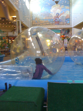 Wambui in water Ball