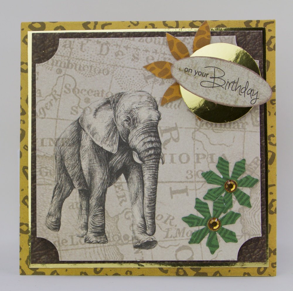 Wambui Made It: Safari Elephant Pop-out Birthday card