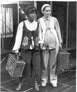 Two Gentlemen of Verona Wambui Bahati (John Ann Washington)and Louise Shaffer  (1974 National tour)